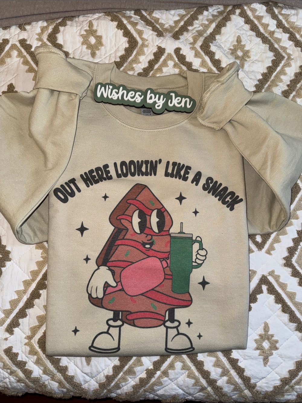Christmas tree snack sweater
